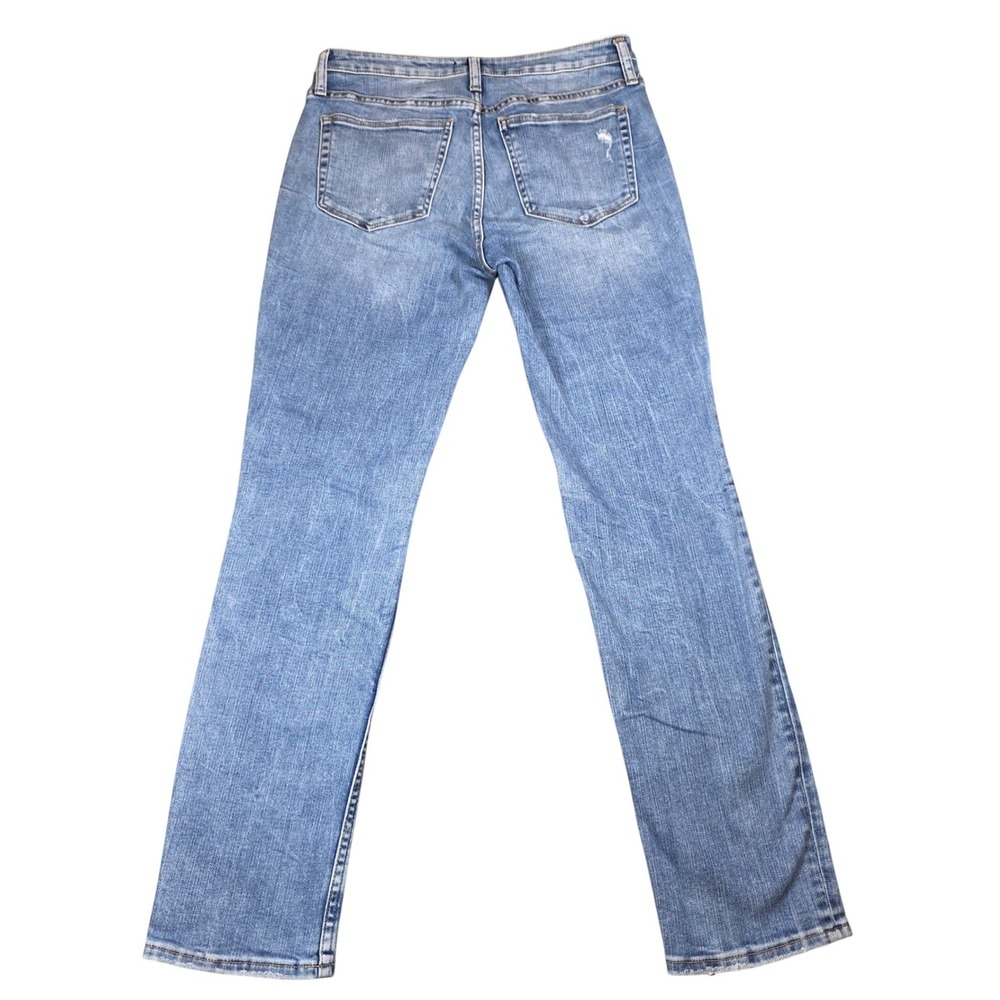 Silver Jeans Co Beau Slim Boyfriend Mid Rise Distressed Blue Jeans W26 L28.5 - Picture 2 of 9